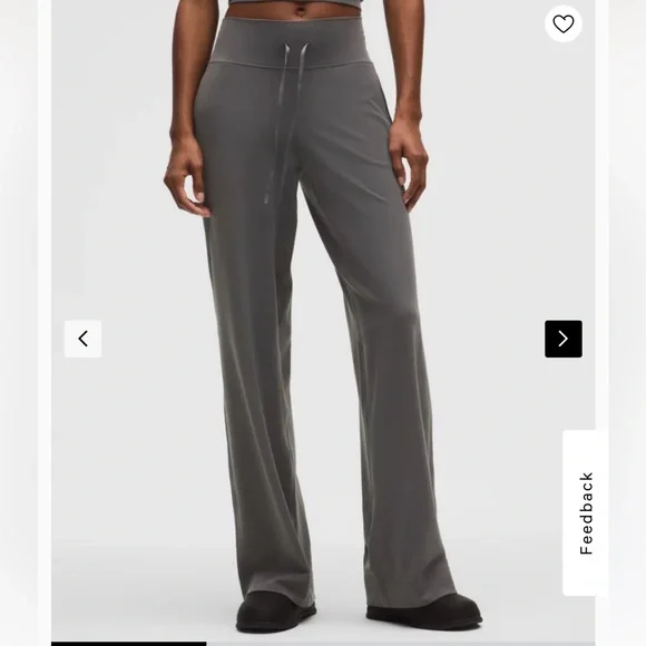 Sold out lululemon groove wide leg onyx grey size 0 - Picture 2 of 9